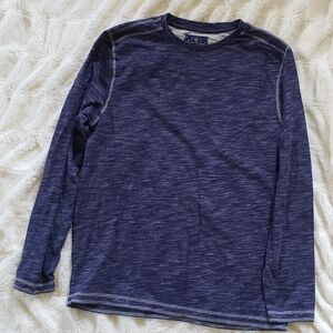 Across the pond blue long sleeve shirt size x-large